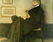 詹姆斯阿伯特麦克尼尔惠斯勒 - Portrait of Thomas Carlyle